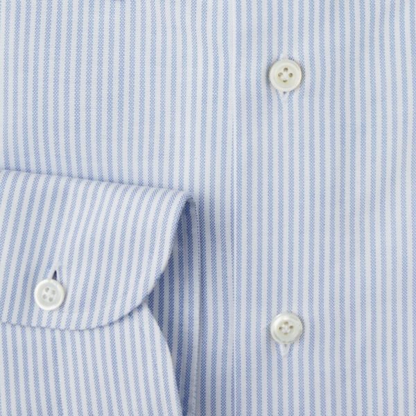 Stripe American Oxford Button-Down Collar Dress Shirt - Blue/White ...