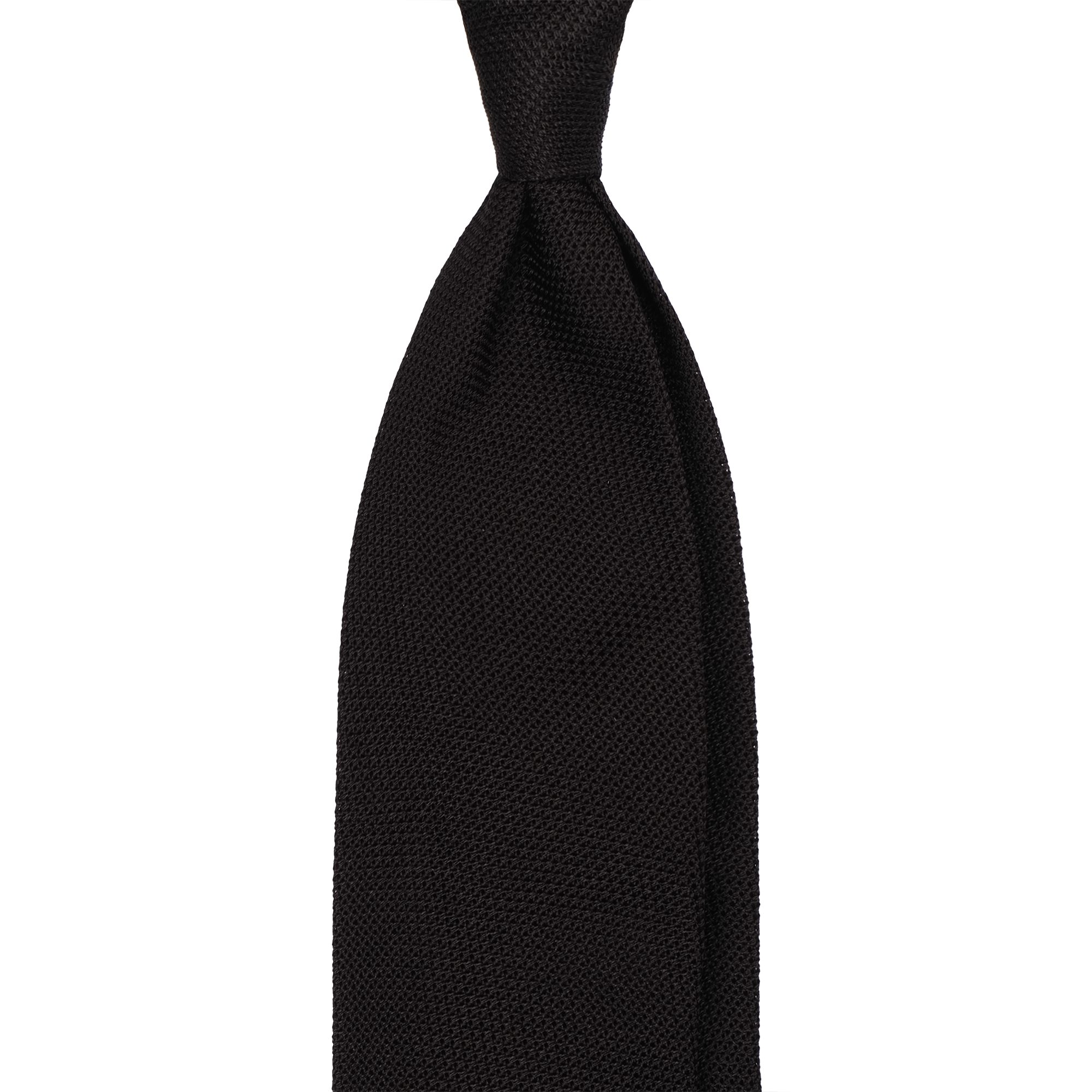 Grenadine Garza Fina Unlined Tie - Black - Viola Milano