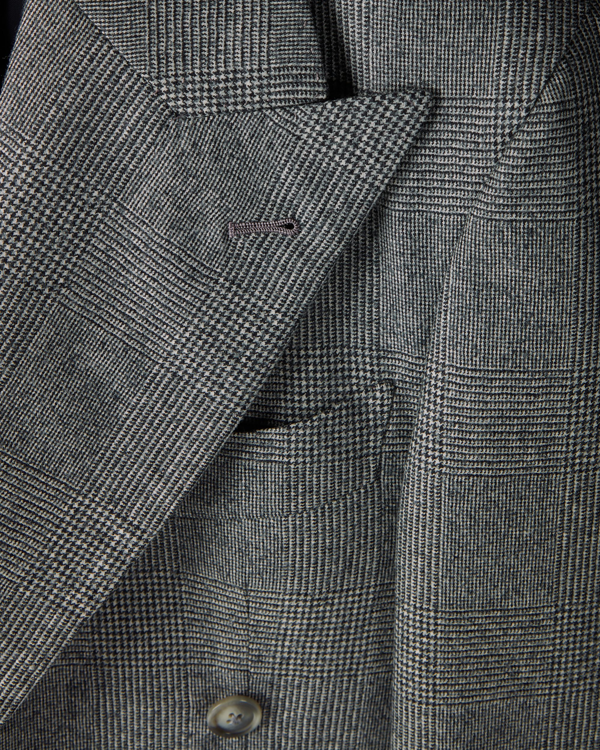 Double-breasted Marzotto flannel suit London fit - Semi-slim