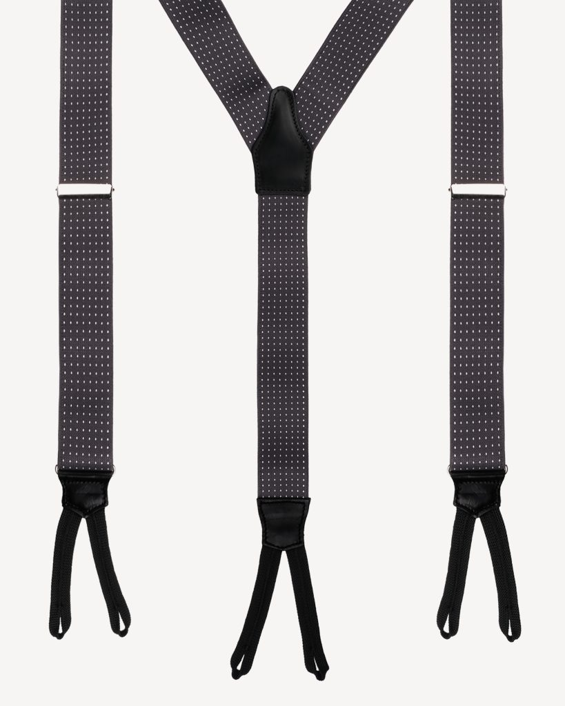 Trafalgar Men's Polka Dot Silk Suspender Braces