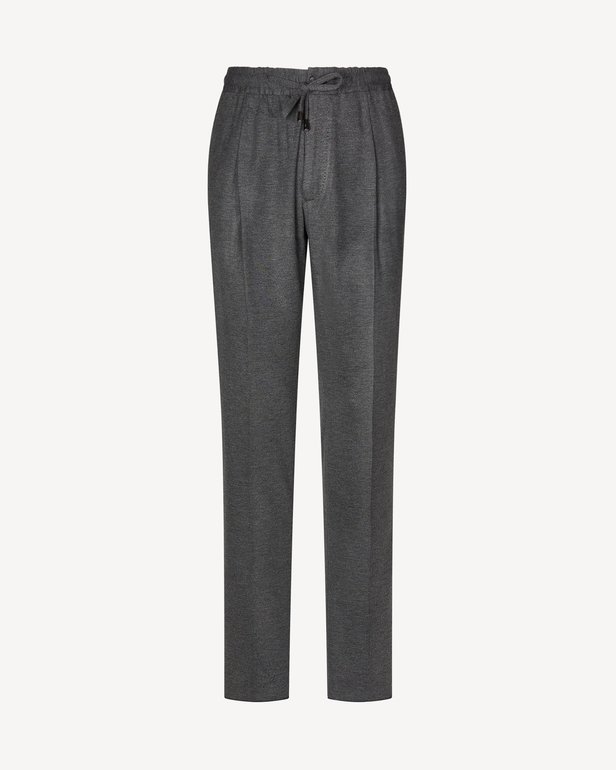 Burberry Men's Light Pebble Grey Cashmere Blend Jersey Wide-leg Pants,  Brand Size 44 (Waist Size 29.5