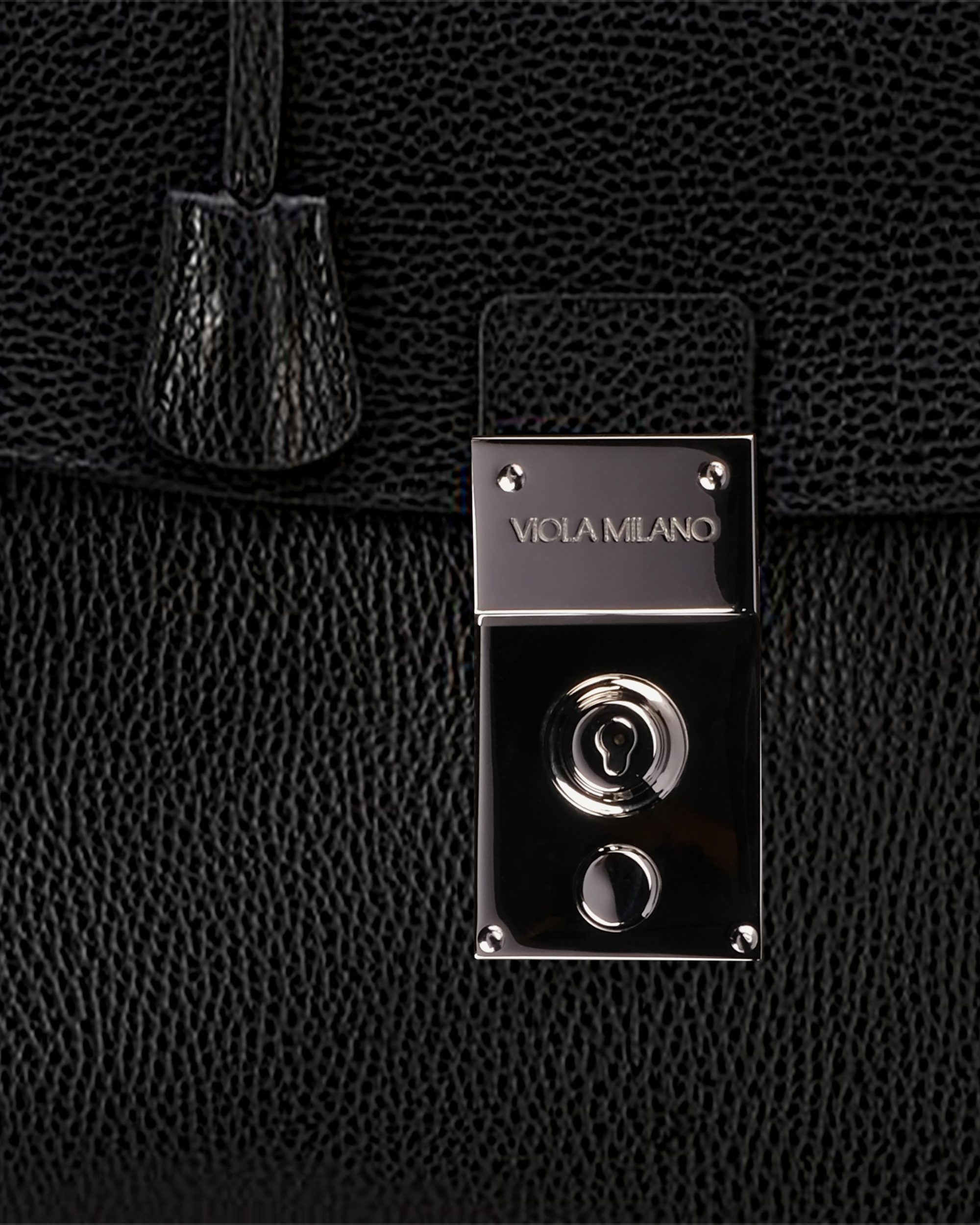 BRIEF-CASE in black calfskin leather