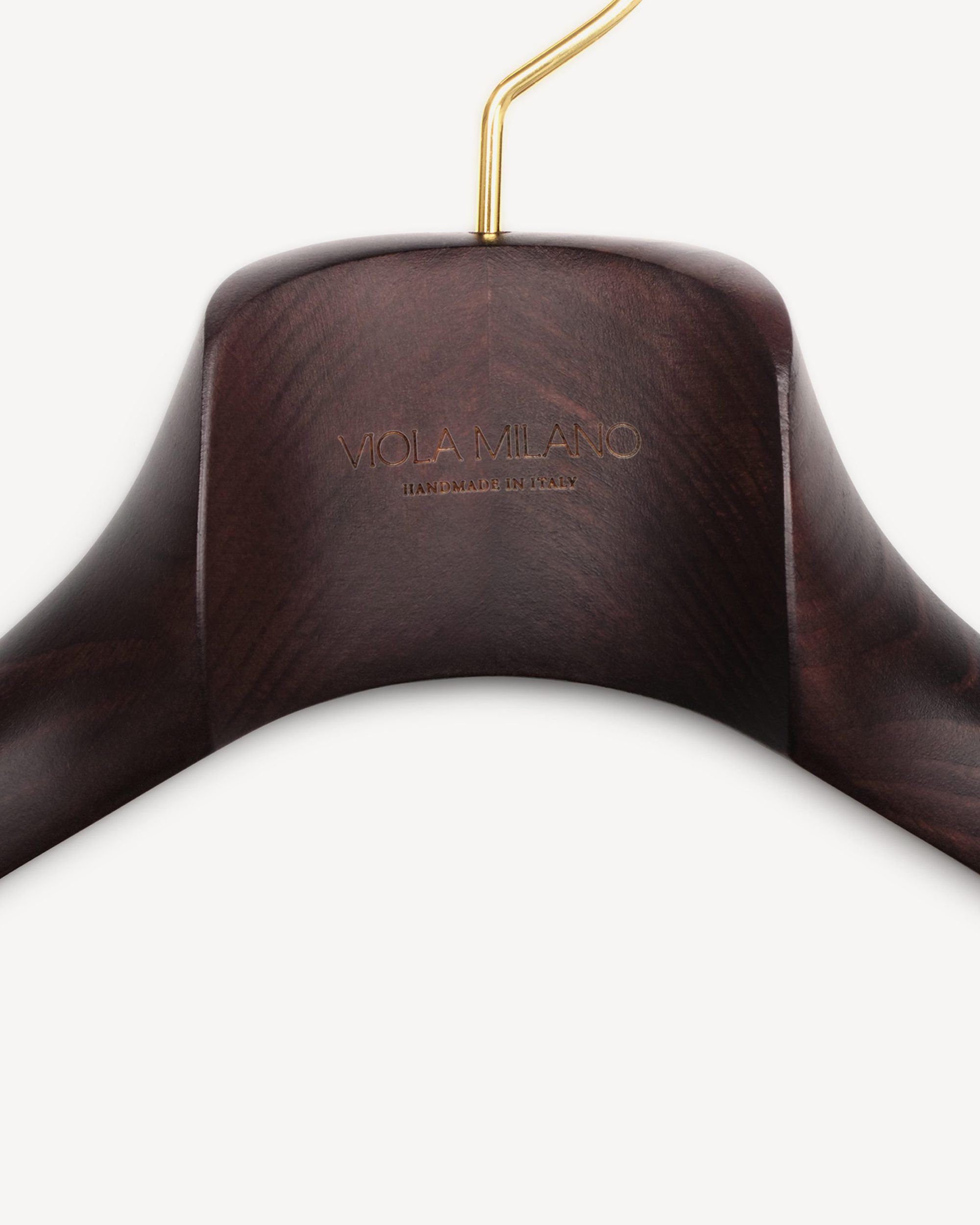 La Turnia - Bespoke luxury #coathanger in dark-brown wood for